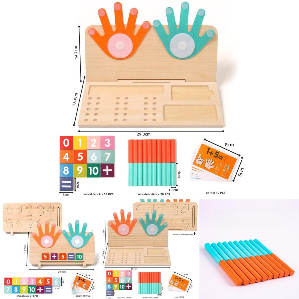 Wooden Montessori Number Teaching Aids For Preschool Math Learning And Cognitive Development