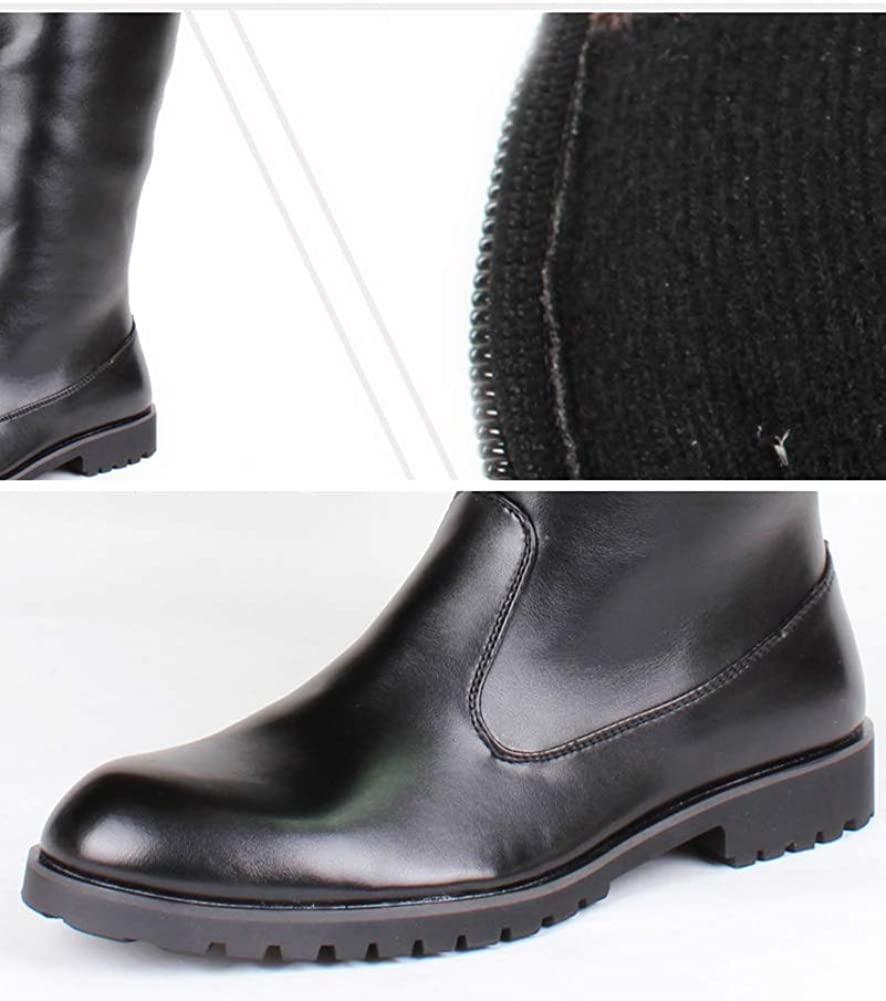 Cnstone Herren Lange Stiefel, Reitstiefel, Jockeystiefel, Reiterschuhe, Militärstil, Cosplay, Mode, Visual Kei, Gothic-Stil (Größe 43/26.5cm)