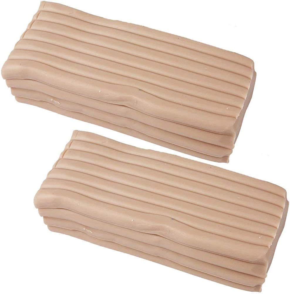 Super Sculpey Beige 454g (Set of 2) / Polyform Gray Sculpey Figure Modeling Mold R-1148-02