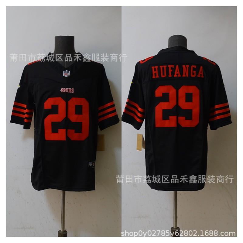 San Francisco 49ers NFL Football Jersey 29 Hufanga Cotton Sports Fan Apparel Men Women