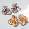 Retro Individual Cold Wind Alloy Flower Flower Simple Stud Earrings, Daily Commuting Versatile Women's Models