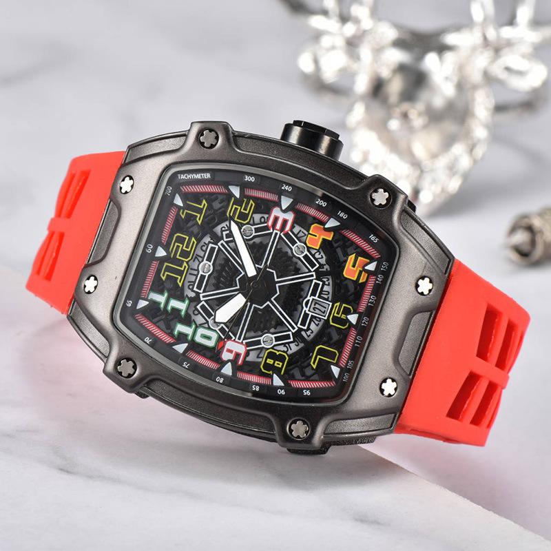 Cross-border Foreign Trade Men's Watch Men's Luminous Quartz Watch Personalized Internet Celebrity J Wine Barrel Fashion Watch
