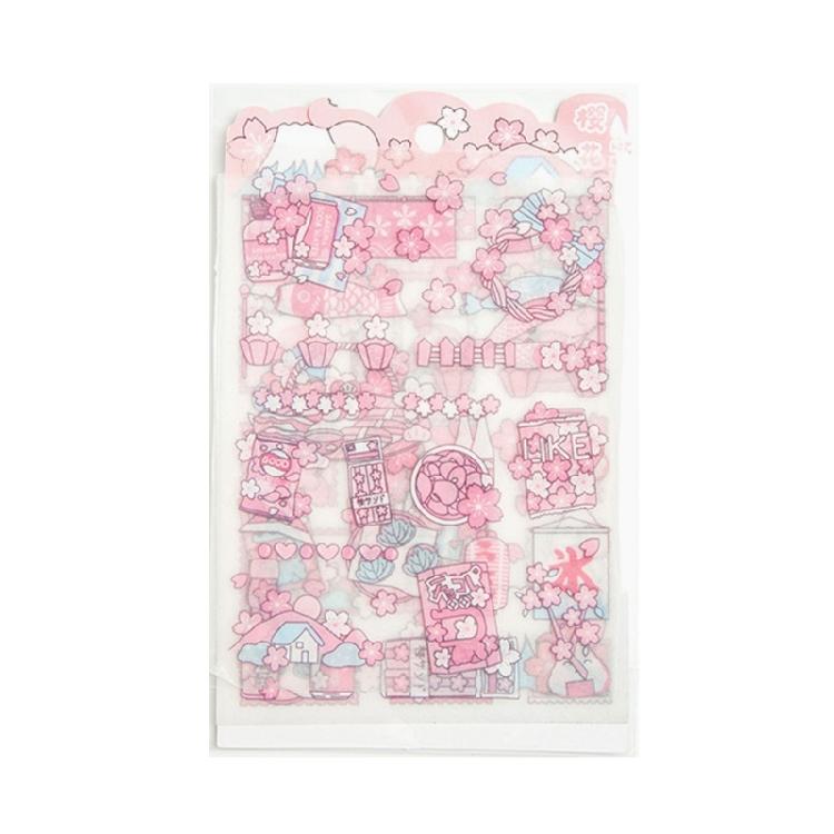 Glittering Matte Finish Journal Sticker Waterproof Decorative PET Sticker For Art Craft Scrapbooking Notebook Planner