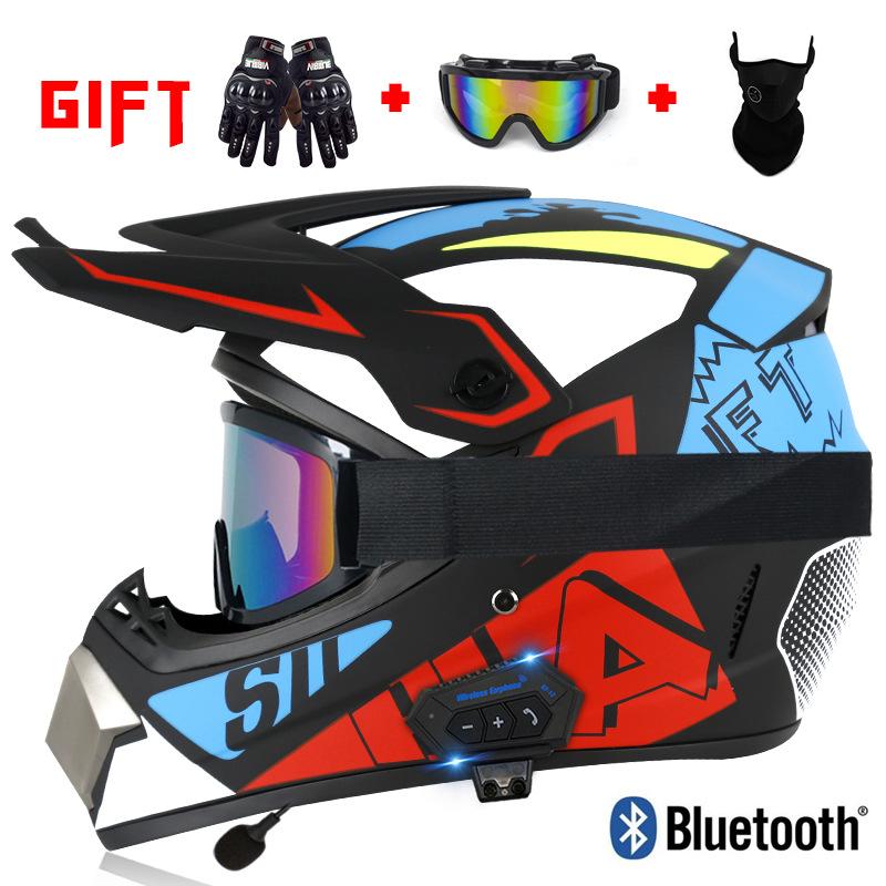 

Off-road helmet, motorcycle small off-road helmet, racing lightweight mountain full-face helmet, comes with a three-piece set XL