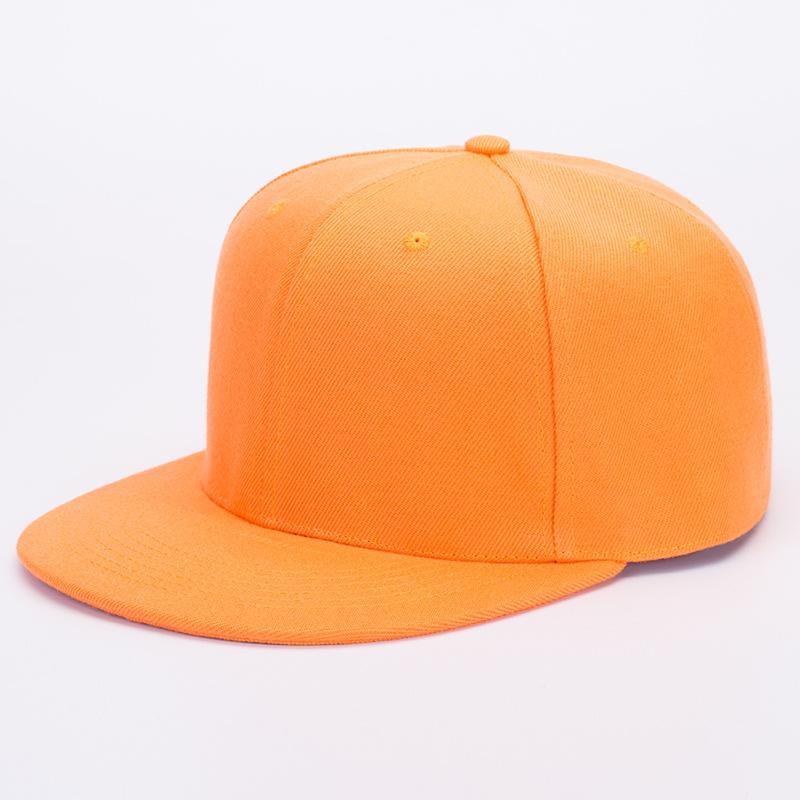 Unisex Flat Brim Baseball Cap For Men Women Fashion Color Plain Snapback Hat Outdoor Leisure Patchwork Hip Hop Sun Hats