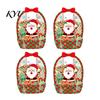 Candy Bags with Handle 2/4/6Pcs Clear Gift Bag for Halloween Christmas, Goodie Treat Holders Handle, Resealable Sealed Pouch Holiday Party Favors