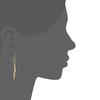 Estele Gold Plated Taffy Dangle Earrings for Girls and Women