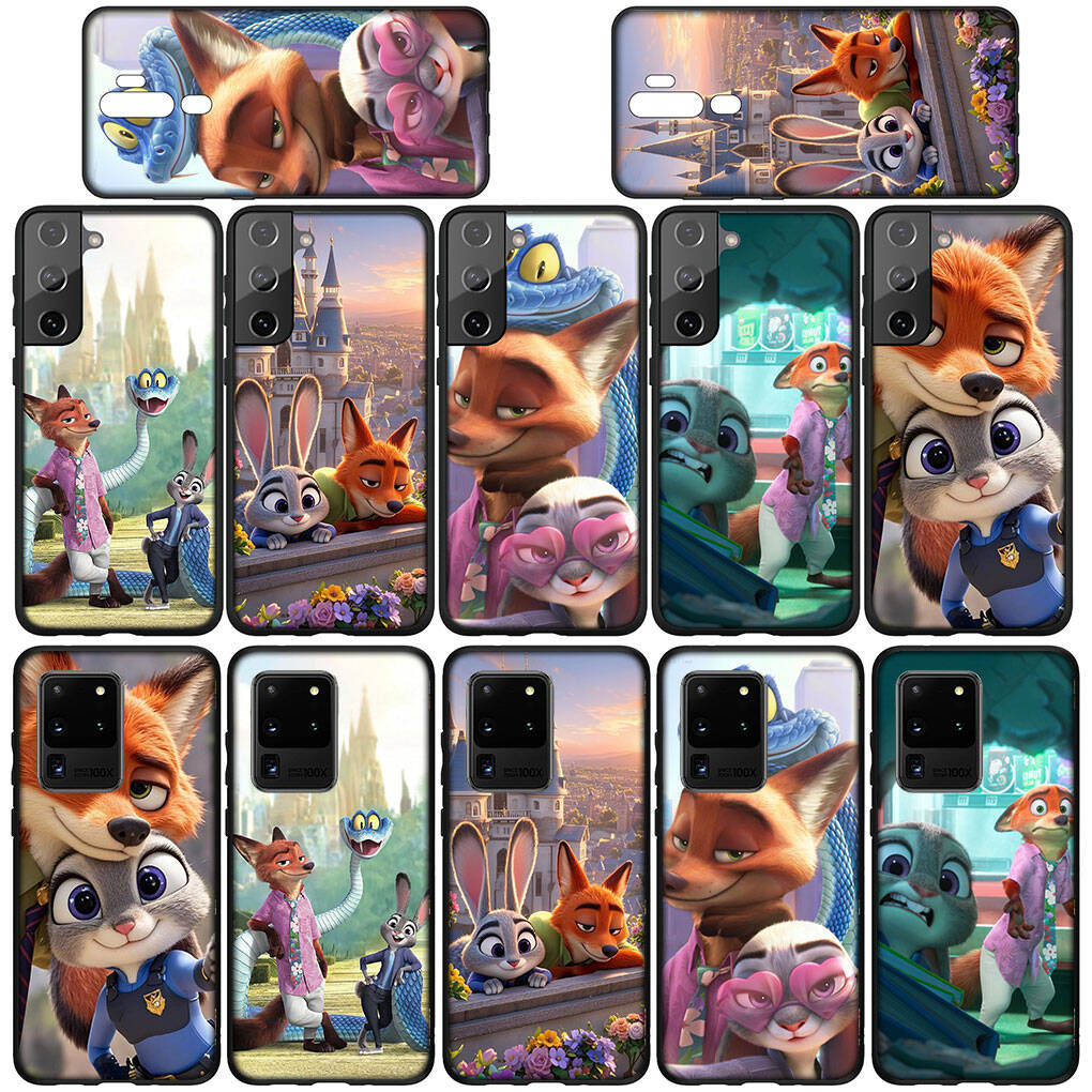 For Motorola Moto Edge 70 60 50 G54 G86 Samsung Galaxy S25 iPhone 17 16 15 Redmi Note 14 Pro Max Phone Case Cartoon Nick Zootopias Garys Judy 2 Cover