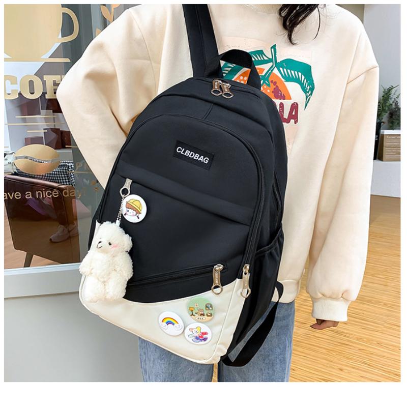 Schulranzen für Oberstufenschülerinnen und Mädchen, leichte, vielseitige Rucksäcke, große Kapazität, Campus-Büchertasche, trendige Mittelschülerinnen