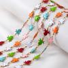 0.5M 1M Stainless Steels Cute Enamel Octopus Gold Chains for DIY Necklaces Making Jewelry Findings Sea Bracelets Anklet Supplies