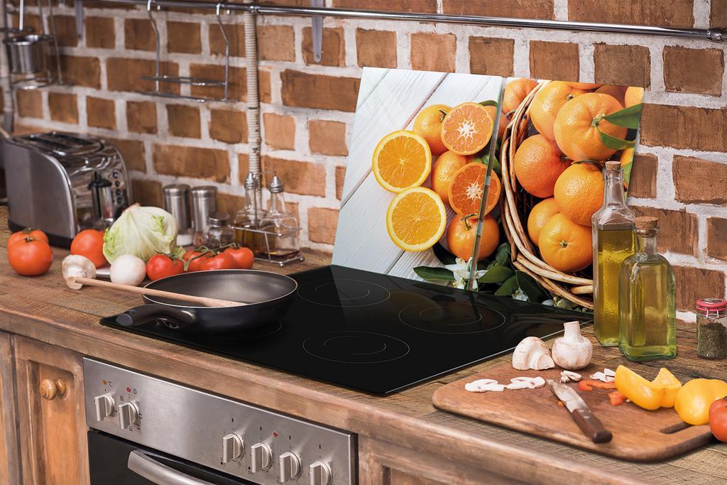 SZKLANA PŁYTA OCHRONNA NA KUCHENKĘ 75x52 OWOCE