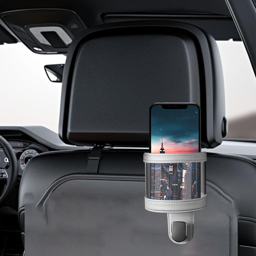 Rear Seat Headrest Cup Holder, Headrest Cup Holder - Multifunctional Seat Cup Holder Hook