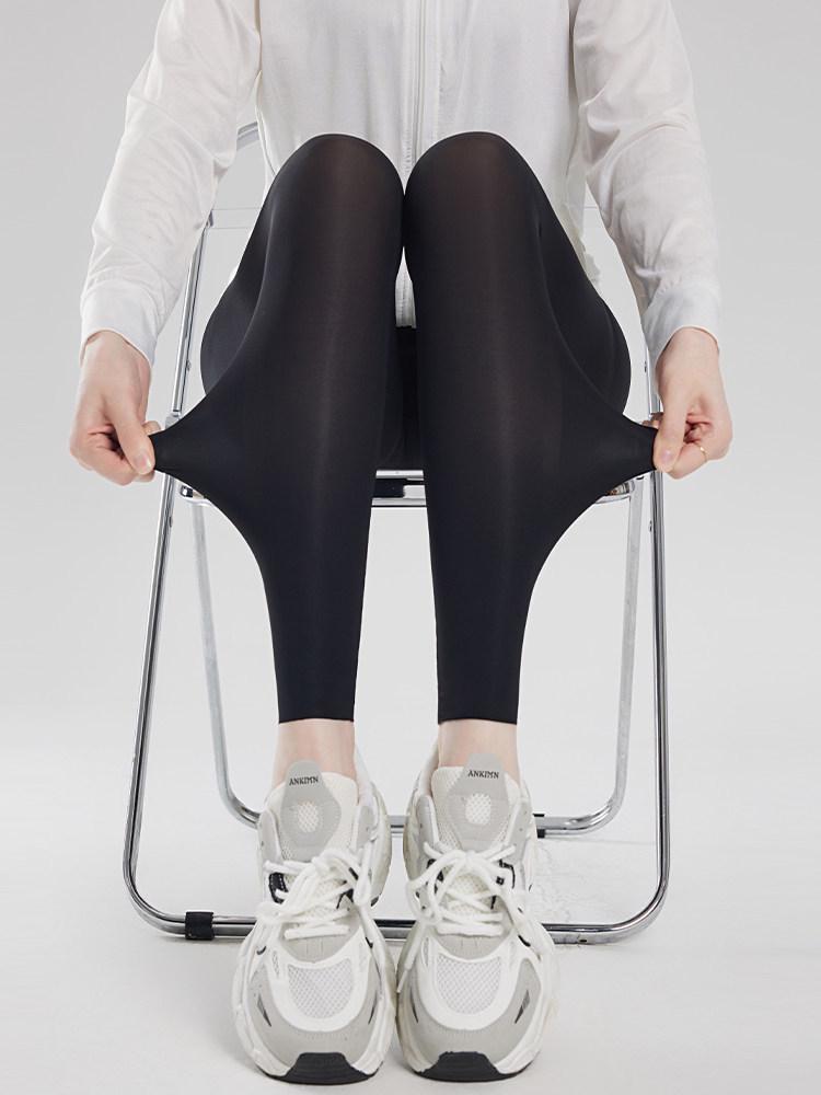 

Shark Women s High-Waist Yoga Pants - Ultra-Thin, Summer Style, Plus Size, Sun Protection, Air Conditioning. XXL