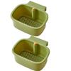Adjustable Kitchen Sink Filter Basket With Durable Plastic Hooks For Efficient Food Scraps Catcher And Sponge Storage Organizer