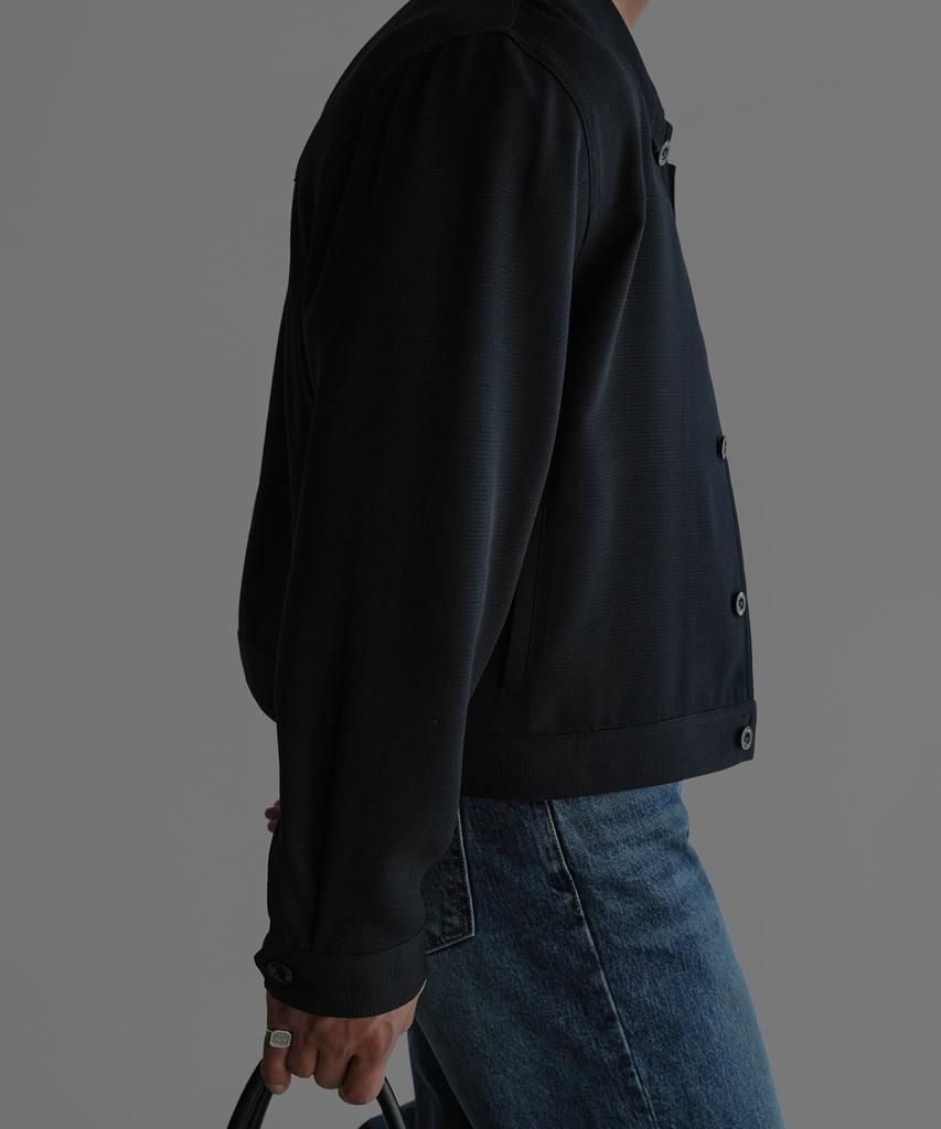 Bowlow Product Airy Summer Crop Jacket [Navy]