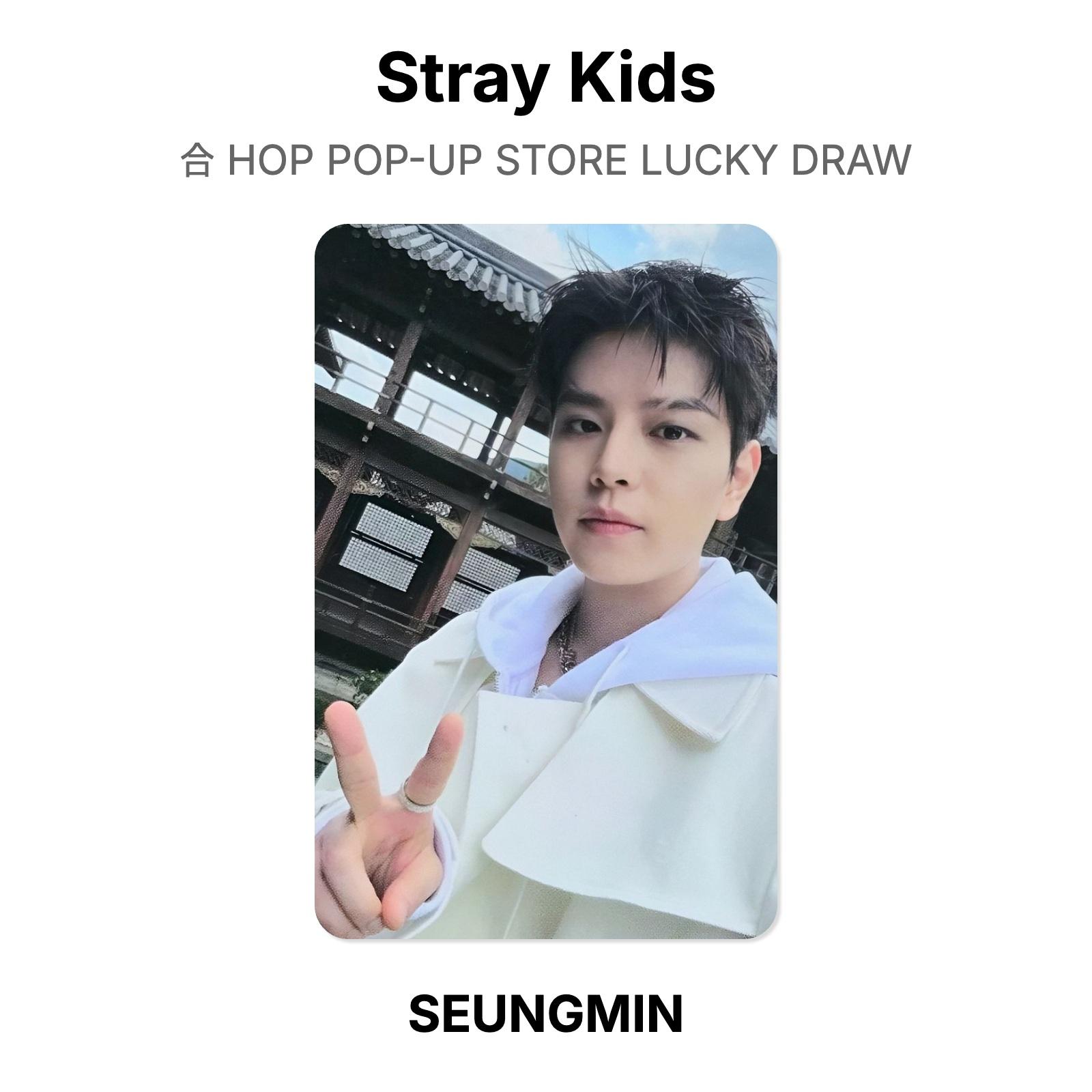 Stray Kids HOP Pop-Up Store Розыгрыш Официальная Фотокарточка SEUNGMIN