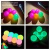 12Pcs Glowing Sticky Balls Squishy Stress Ball Stress Relieving Glow In The Dark Toys