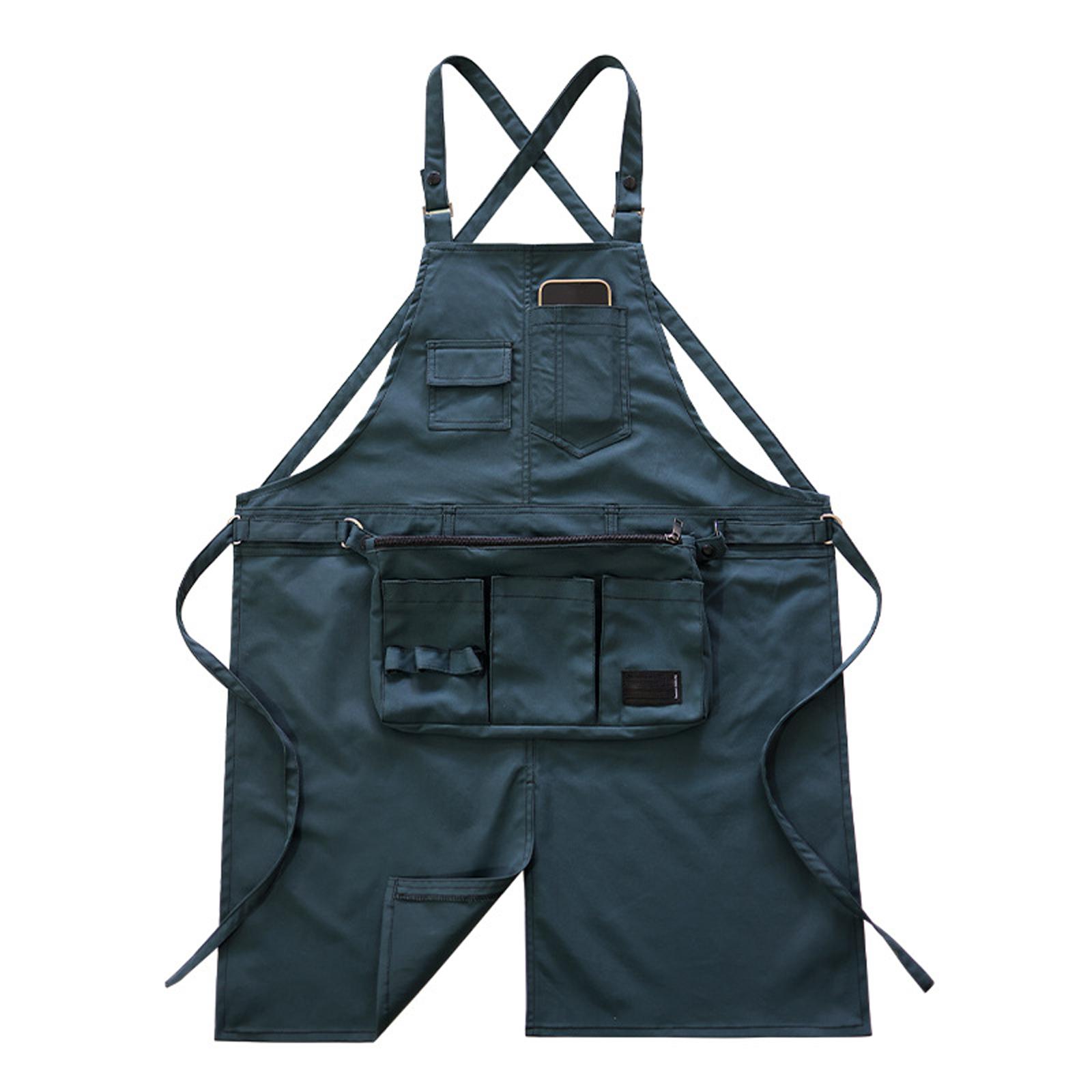 Work Apron for Gardening Painting Catering and BBQ, Kitchen Apron for Home and Outdoor Use One Size