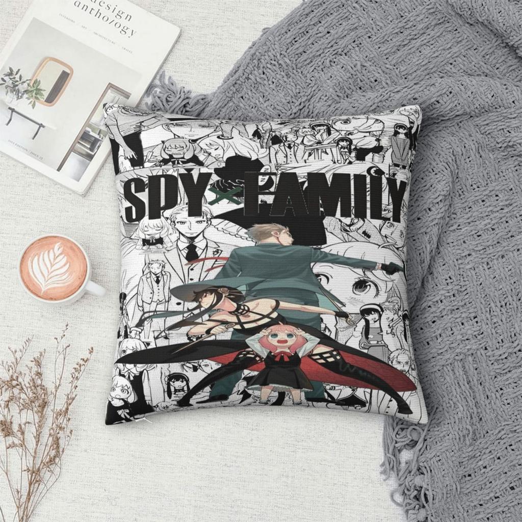 Home Decoration Spy X Family Japan Anime Pillowcase Accessories Pillow Cover Zipper Multiple Sizes