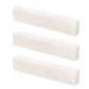 3Pcs DIY Blank Buffalo Bone Nut String Pillow for Classical Electric Acoustic Guitar 52x6x10mm