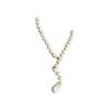 Diamond Studded Water Droplet Pearl Necklace, French Retro Temperament, Collarbone Chain, Light Luxury, High-end Accessories
