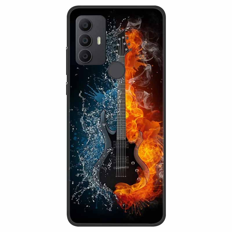 For TCL 30 SE Case Silicone Starry Space TPU Soft Back Cases For TCL 305 Cover Marble Painted for TCL 30SE TCL305 Fashion Bags