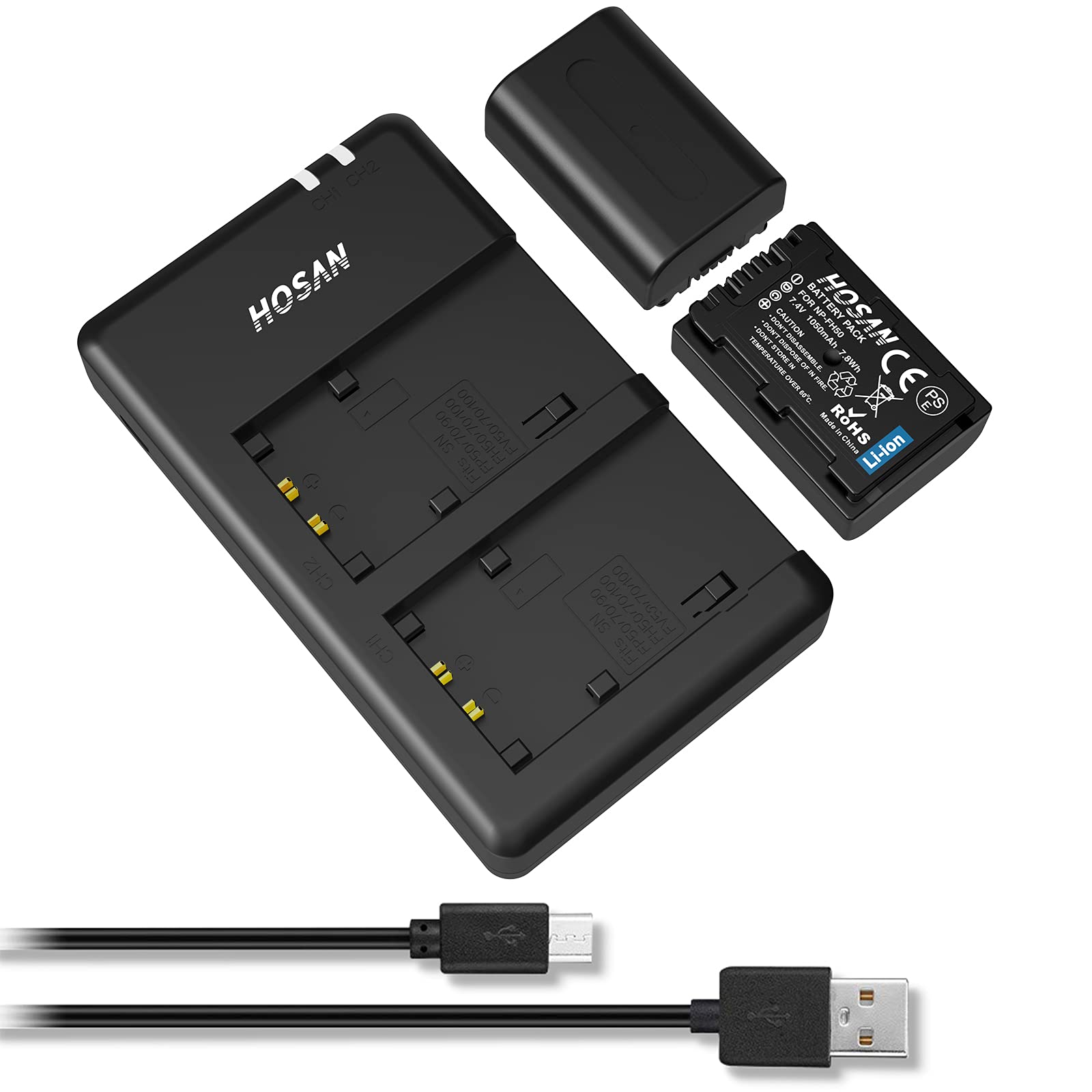

HOSAN Genuine совместимы 2 шт. Совместимые модели Sony Совместимые модели Sony HX100 A230 A290 A390 NP-FH50 NP-FH50