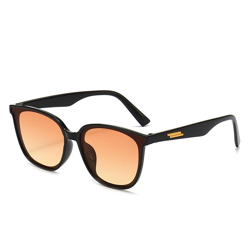 New Trendy Cat-eye Sunglasses, Retro Street Style UV-Protective Sunglasses, Fashionable And Versatile Sunglasses 5329 коричневый