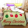 3D sada povlečení pro šťastný nový rok Vánoční povlak na přikrývku 2/3 kusy DE200 * 220 vánoční dekorace s atmosférou Luxusní bytový textil Vánoční dárek