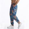 Summer Cotton Linen Men's Casual Drawstring Graphic Print Boho Tribal Vintage Pants Outdoor Activities Trousers Running Jogger