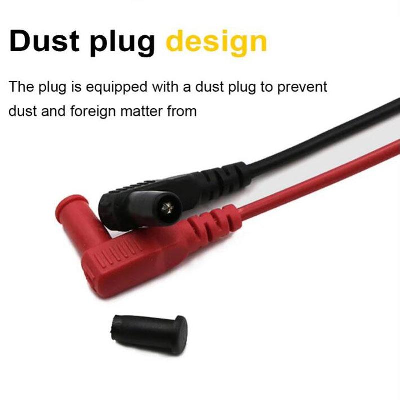 Digital Multimeter Probe Tweezers SMD Inductor Test Leads Clip Needle Tip Meter Cable Set for Resistor Capacitor Test Pen