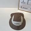 Cute Adjustable Baby Bucket Hat Quick Drying Cartoon Bear Children Fisherman Cap Hollow-Out Mesh Sun Protection Cap Outdoor