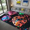 1pc, creative colorful dice pattern printed area rug, non-slip rug for living room/bedroom/laundry room/playroom, machine washab