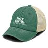 SHIT SHOW SUPERVISOR Printed Baseball Hat Adjustable Sporting Vintage Solid Color Dad Hat For Unisex Women Outdoor Fishing Hiking