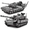 Char de combat principal de l'armée MBT de la Seconde Guerre mondiale Challenger Leopard 2A7 + figurines de soldats blocs de construction ensemble pour enfants jouets cadeaux