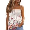 Tube-Tops für Damen, süßes, sexy, schulterfreies, ärmelloses T-Shirt mit Aufdruck