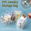 Sac de rangement transparent anti-oxydation en PVC pour bijoux, Boucles d'oreilles, Sac scellé épaissi, Papeterie, Bracelet, Sac auto-scellant