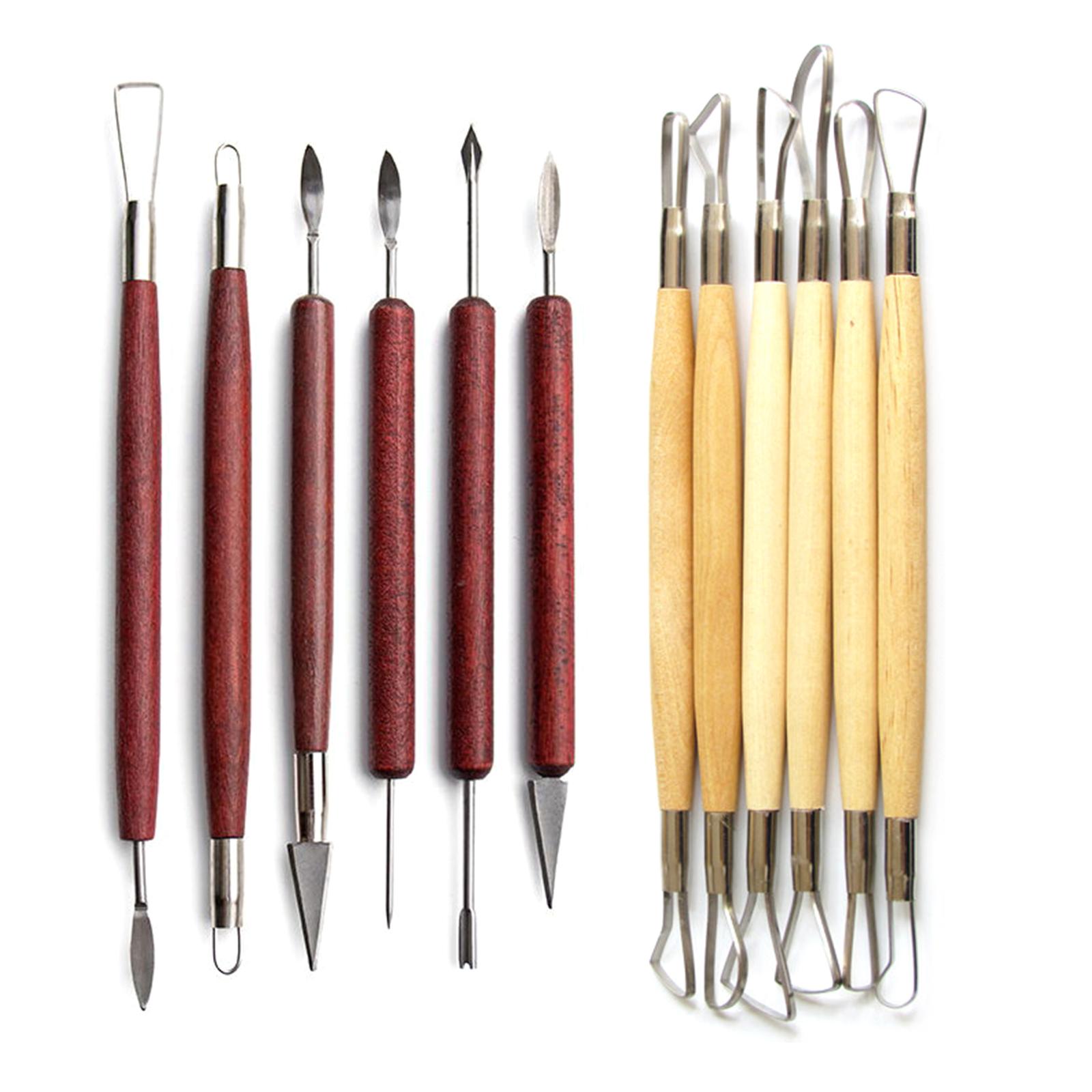 12Pcs Clay Tools, Modeling Clay Sculpting Tools Set Pottery Tools Clay Tools Painting Kits for Sculpture Pottery Carving 1