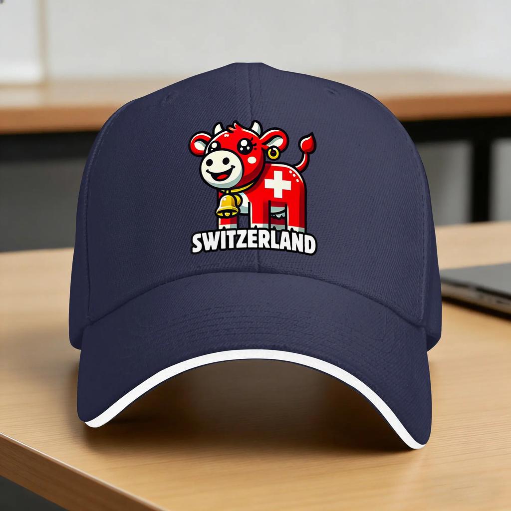 Switzerland Swiss Flag  Casual Baseball Cap Summer  Trucker Hat Adjustable Kpop Rock Cap Unisex Unisex yk Retro Baseball Caps