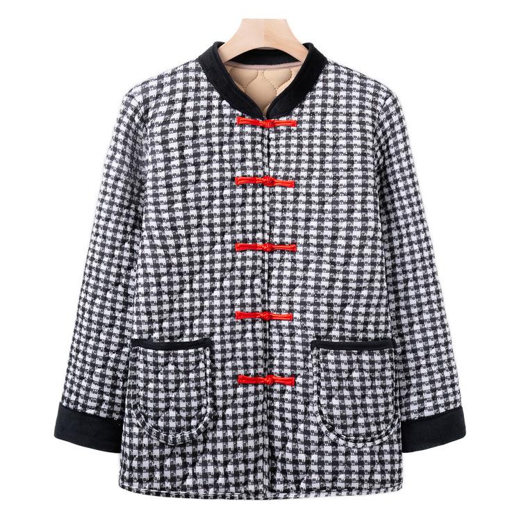 

Пожилые и пожилые люди в короткой ватной куртке Зимнее цветочное ватное пальто Бабушкино теплое пальто 60 лет 70 Мамино пальто на крючках 5XL