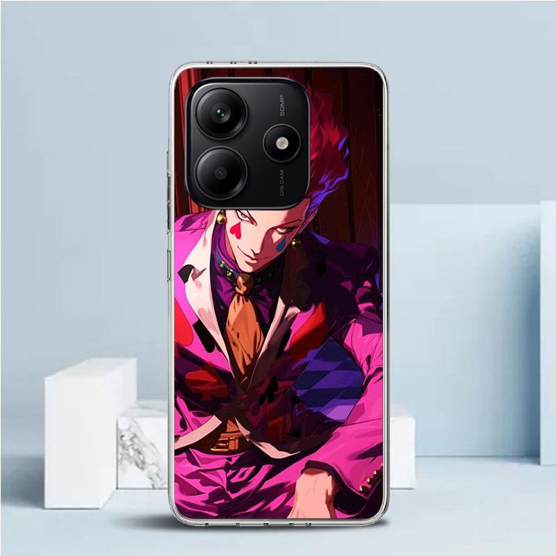 Huner X-Hunters Hisoka Phone Case For Xiaomi Redmi Note 15 14 14S 13 12S 12 Pro Plus 11S 11 11T 11E 10S 10 + Soft TPU Back Cover