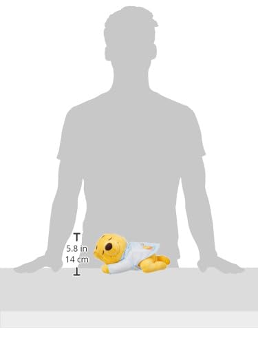 Disney Sleep Together, Sweet Melody Winnie the Pooh, Ages 0+, Includes 1 Plush Toy, 1 Sound Unit, and 1 Instruction Manual