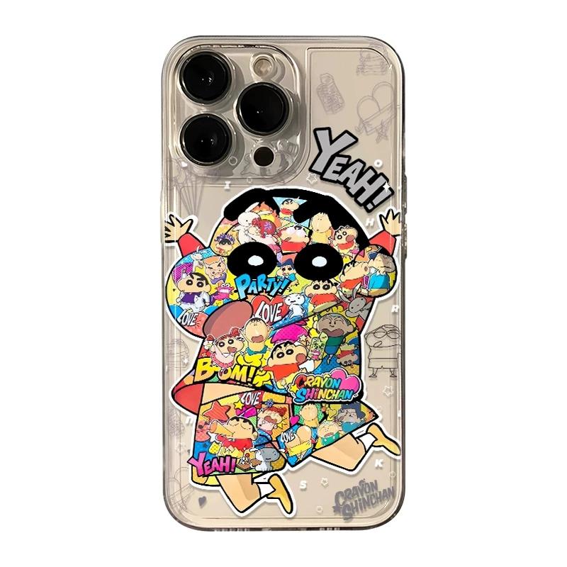 

Crayon Shin-chan Cartoon Anime Clear Phone Case, Kawaii Trendy Shockproof Soft Protective Cover for iPhone iPhone 13 PRO MAX разноцветный