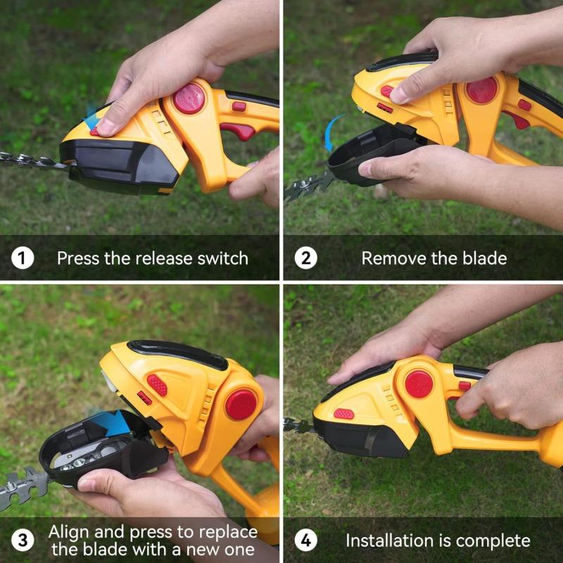 Home Lithium Handheld Mini Electric Hedge Trimmer Lawn Mower Hedge Clippers Pruning Shears Tools