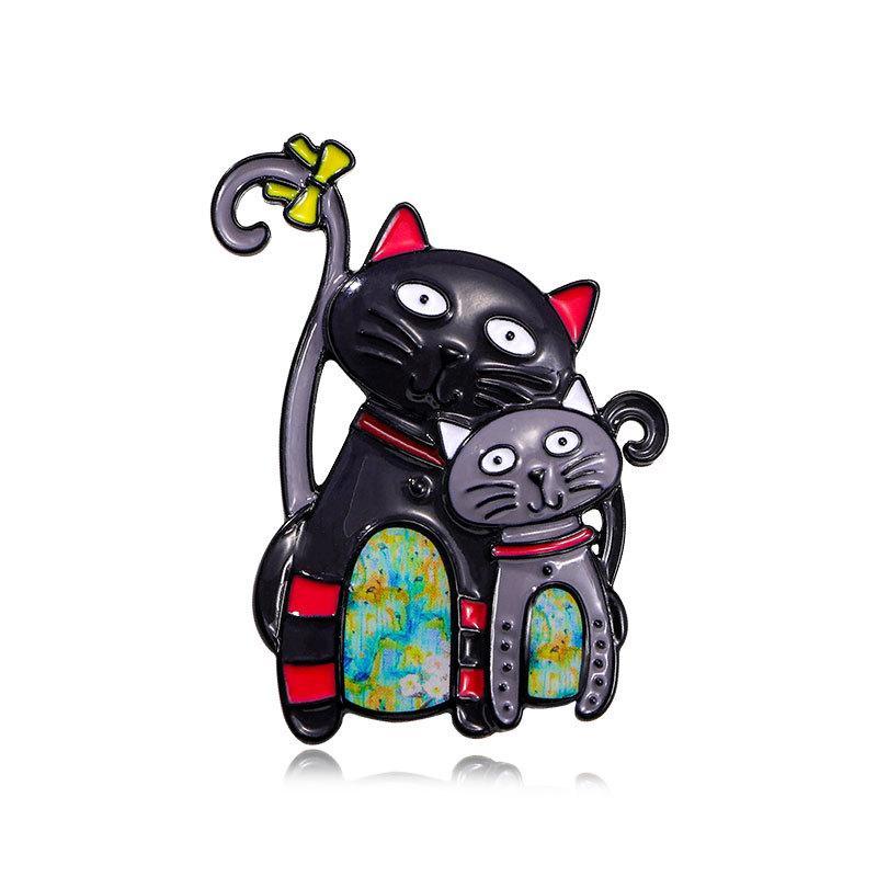 

Cartoon personalized drip cat brooch niche drip animal corsage pin women s clothing accessories