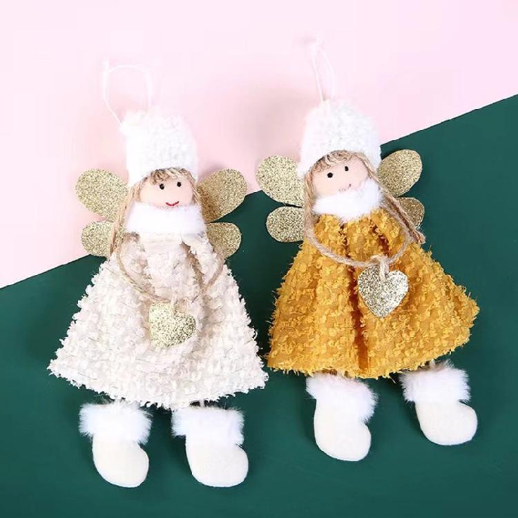 Christmas Plush Angel for Doll Tree Garland Christmas Decorations Party Hanging