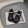 Foreign fashion small leather shoes 2025 spring and autumn new children's pearl princess shoes British style single shoes girls shoes