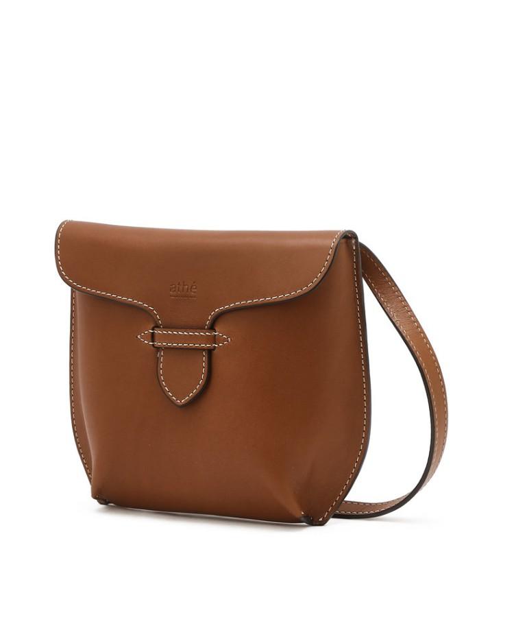 Athe Vanessabruno [Selle] Brown Vegetable Leather Mini Crossbody Bag Aawa6F572W2
