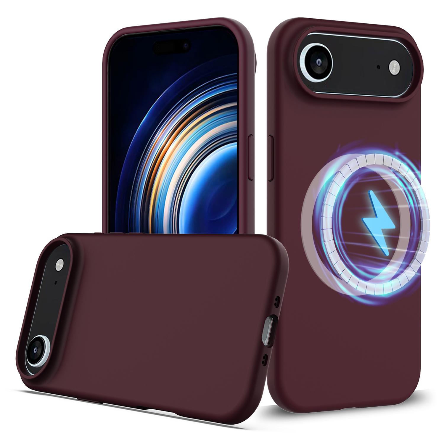 For iPhone Air Case Compatible with MagSafe Anti-Drop Liquid Silicone Phone Cover G