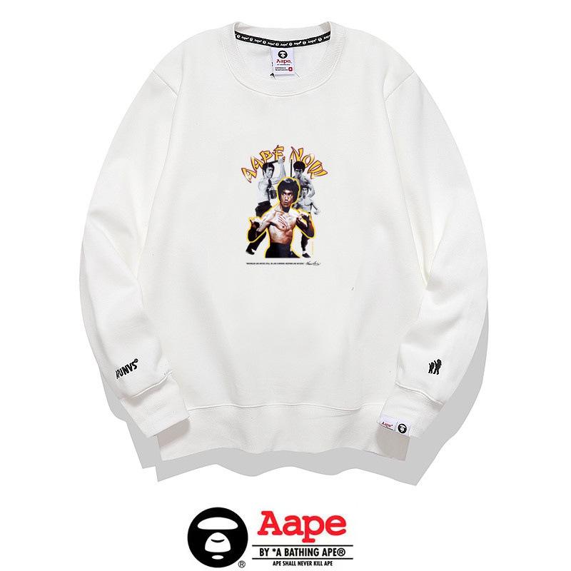 

Унисекс пуловер с круглым вырезом A Bathing Ape - Чистый хлопок, Длинный рукав, Универсальный тренд уличной моды Double Extra Large